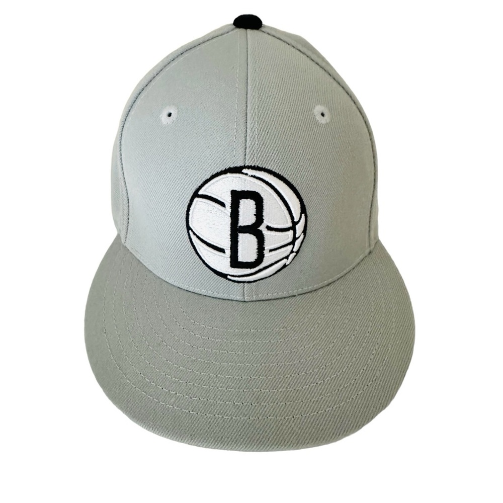 Brooklyn Nets Hat Mitchell & Ness NBA Mens Fitted Cap Size 7 1/4"